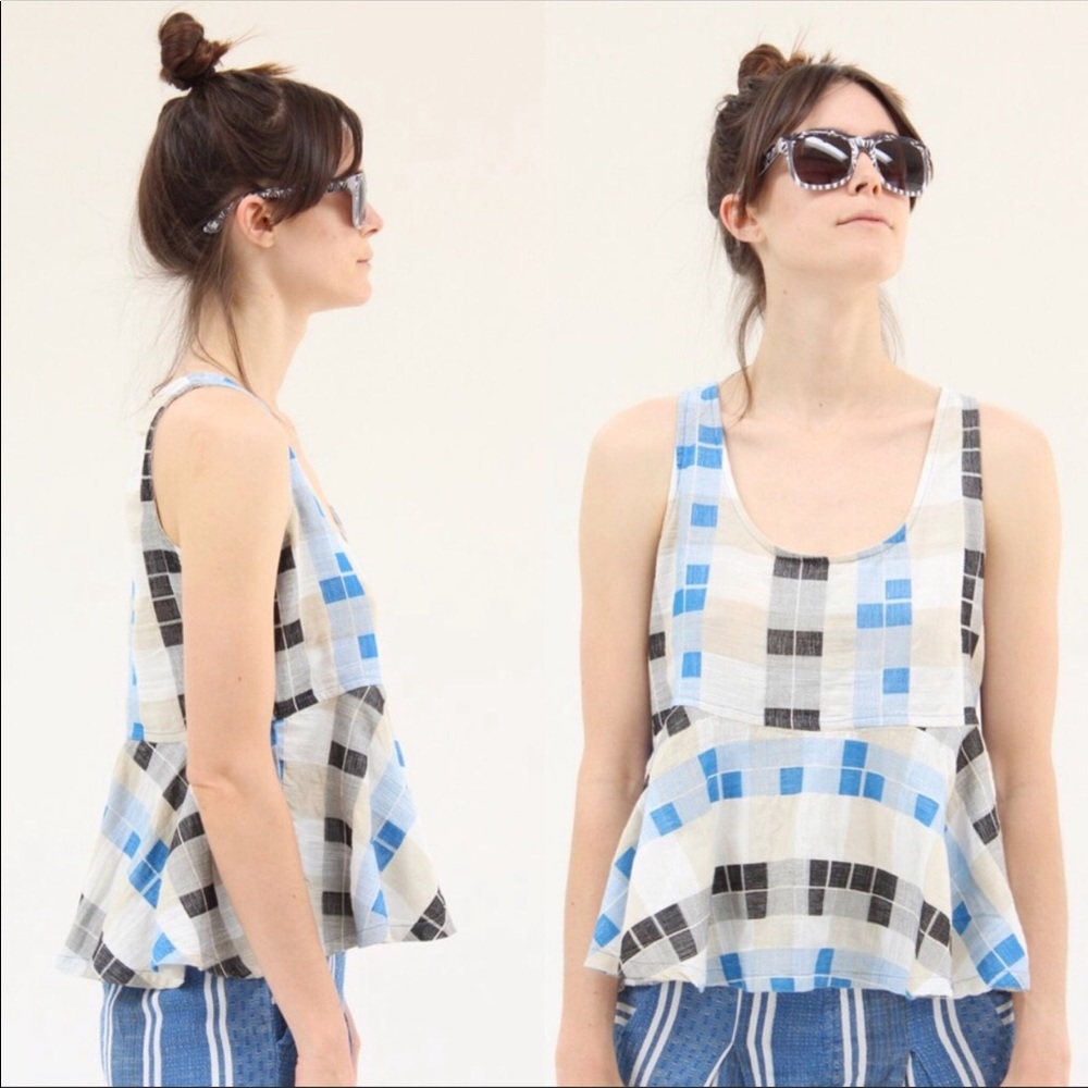 Ace & Jig Tank Top Savannah Villa Peplum XS